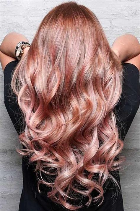 rose gold highlights for hair